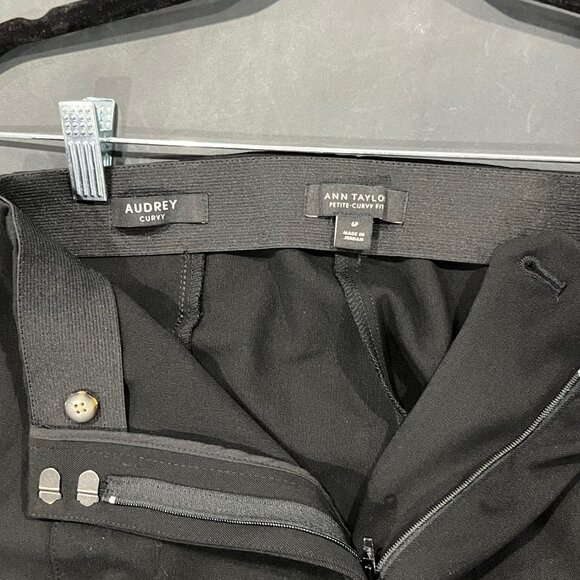 Ann Taylor, Audrey curvy fit. Black slacks. - Picture 3 of 3